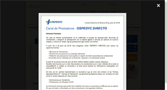 Desktop Screenshot of ospedycdirecto.org.ar